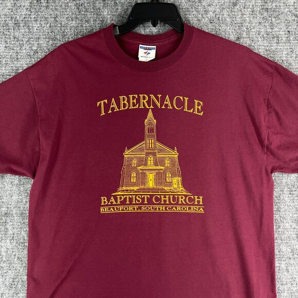 Tabernacle Shirt Mens Extra Large Maroon Church‎ Religion Baptist Carolina - Picture 4 of 10